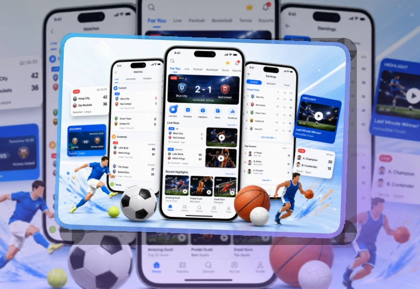 轻量下载 · 赛事信息App · 网页补充更灵活界面展示